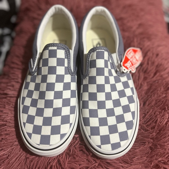 - - Vans CHECKERBOARD SLIP-ON Gray - Picture 6 of 8